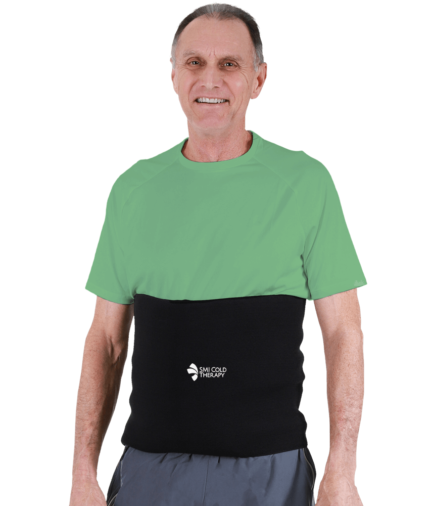 Man wearing a SMI Ab Binder/Lumbar Support