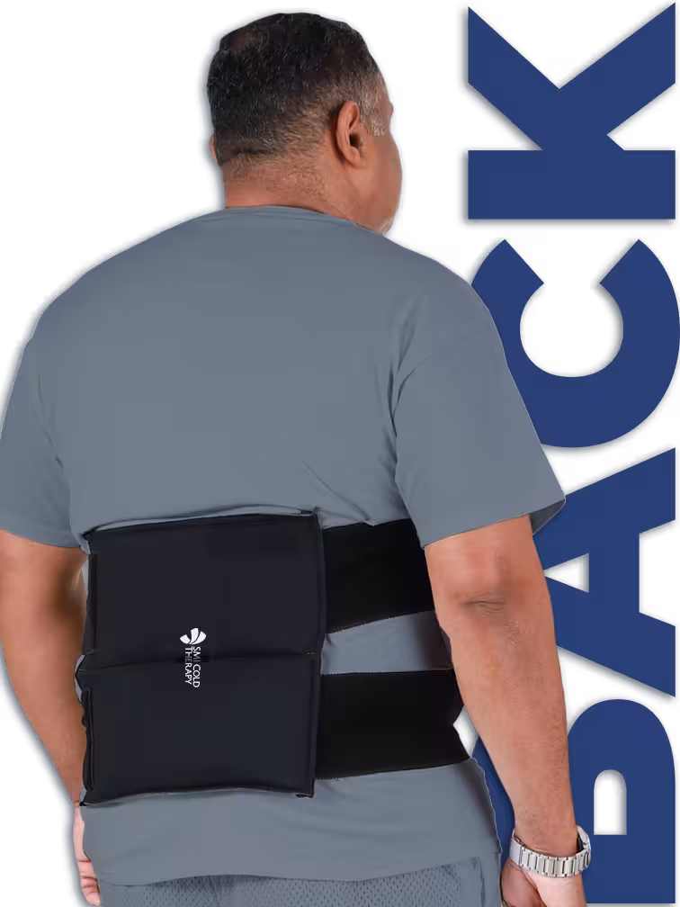 Man Wearing an SMI Back Wrap